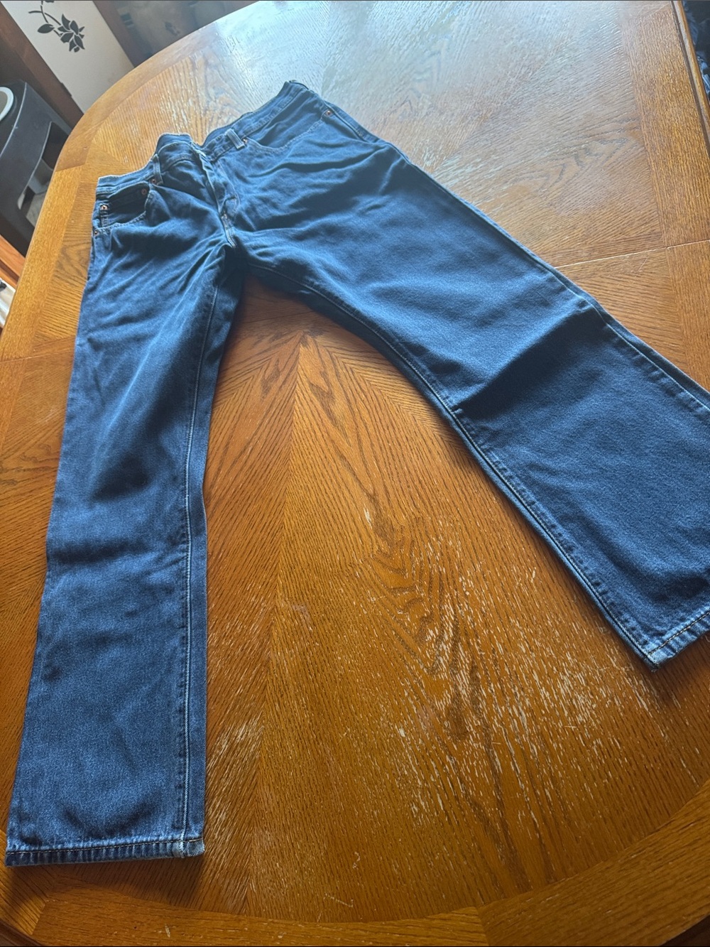 Levi's Straight Leg Dark Blue Jeans
